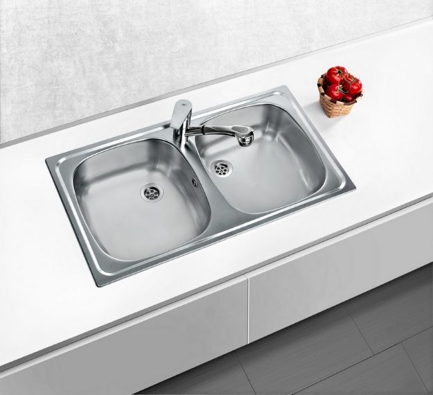 Kép Mofém EVO 2B beépíthető kétmedencés mosogató 800x440