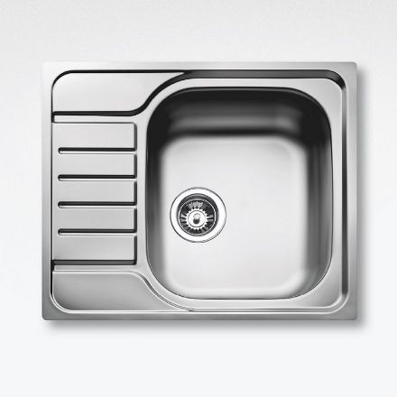 Mutassa a/az Teka mosogató E-modell 580.500 1B 1/2D (1 medence, 1/2 csepptálca) beépíthető, szifonnal, 30000065 részleteit Kép Teka mosogató E-modell 580.500 1B 1/2D (1 medence, 1/2 csepptálca) beépíthető, szifonnal, 30000065