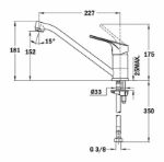 Kép Teka MT Plus MTP 913 álló mosogató csaptelep, homokbézs (46913020S)
