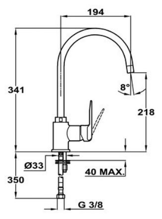 Mutassa a/az Teka INCA mosogatócsaptelep, álló, felső kifolyócsöves, króm részleteit Kép Teka INCA mosogatócsaptelep, álló, felső kifolyócsöves, króm