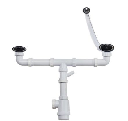 Mutassa a/az Teka 704-es szifoncsomag kétmedencés mosogatóhoz részleteit Kép Teka 704-es szifoncsomag kétmedencés mosogatóhoz