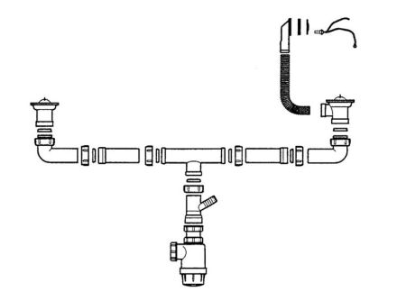 Mutassa a/az Teka 704-es szifoncsomag kétmedencés mosogatóhoz részleteit Kép Teka 704-es szifoncsomag kétmedencés mosogatóhoz