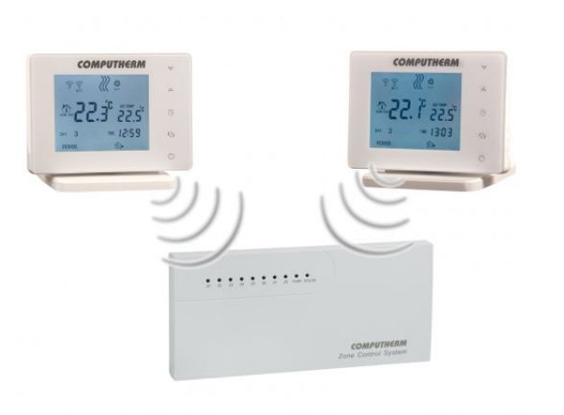 Kép Computherm E800RF multizónás Wi-Fi termosztát, vezeték nélküli, érintőgombos vezérlőkkel