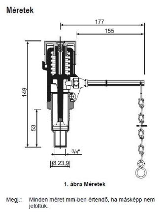 Mutassa a/az Honeywell huzatszabályozó 3/4" részleteit Kép Honeywell huzatszabályozó 3/4"