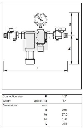 Mutassa a/az Honeywell automata kazántöltő egység 1/2" részleteit Kép Honeywell automata kazántöltő egység 1/2"