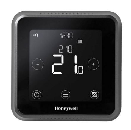 Mutassa a/az Honeywell Lyric T6 Wi-Fi vezetékes okostermosztát részleteit Kép Honeywell Lyric T6 Wi-Fi vezetékes okostermosztát