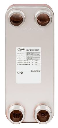 Mutassa a/az Danfoss XB 12L-1 26 lemezes hőcserélő G5/4, forrasztott lemezes hőcserélő (004H7528) részleteit Kép Danfoss XB 12L-1 26 lemezes hőcserélő G5/4, forrasztott lemezes hőcserélő (004H7528)