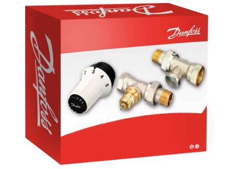 Mutassa a/az Danfoss Panda termosztatikus radiátorszelep egyenes szett RA-FN, RLV-S részleteit Kép Danfoss Panda termosztatikus radiátorszelep egyenes szett RA-FN, RLV-S
