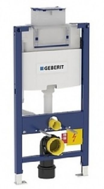 Kép Geberit Duofix WC szerelőelem fali WC részére (82cm), felülről/elölről működtethető, Omega nyomólaphoz