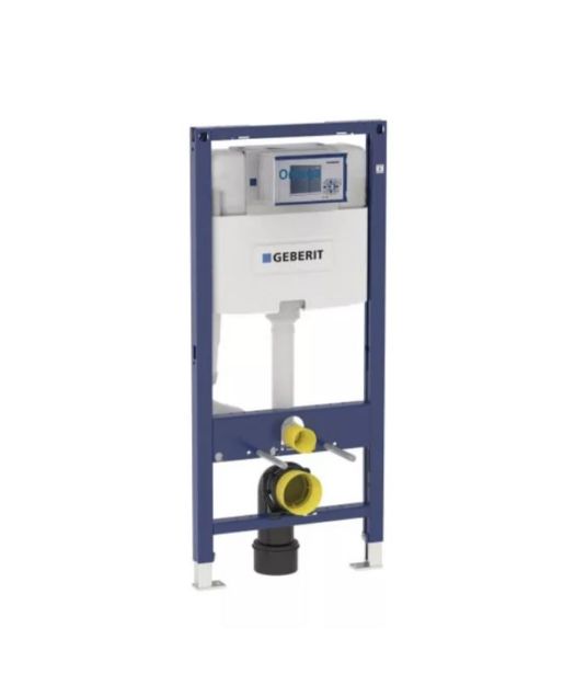 Kép Geberit Duofix WC szerelőelem fali WC részére (112cm), elölről működtethető, Omega nyomólaphoz