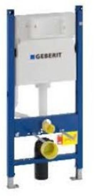 Kép Geberit BASIC Duofix fali WC elem, elölről működtethető falsík alatti UP100 öblítőtartállyal