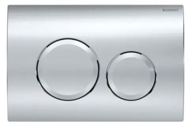 Kép Geberit Nyomólap ˝Delta 20˝ round, 2 vízmennyiségű , fényes króm (UP100 BASIC tartályhoz)