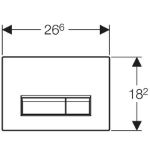 Kép Geberit Nyomólap ˝Sigma40˝, fehér