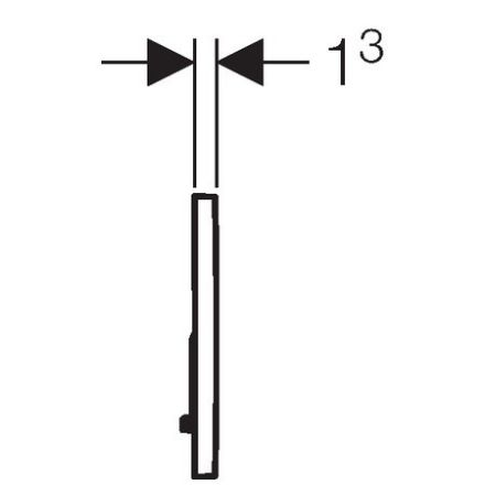 Mutassa a/az Geberit Nyomólap ˝Sigma01˝, 2 vízmennyiségű , fehér részleteit Kép Geberit Nyomólap ˝Sigma01˝, 2 vízmennyiségű , fehér