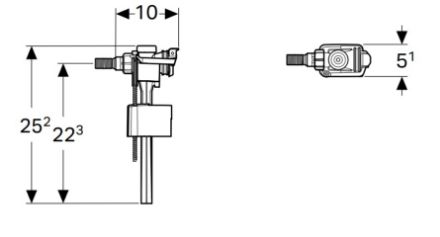 Mutassa a/az Geberit ImpulsBasic 333 töltőszelep (3/8˝ vízcsatlakozás oldalról) 136703003 részleteit Kép Geberit ImpulsBasic 333 töltőszelep (3/8˝ vízcsatlakozás oldalról) 136703003