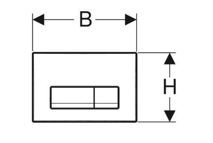 Mutassa a/az Geberit Nyomólap ˝Delta 50˝ fényes fekete 115.119.DW.1 részleteit Kép Geberit Nyomólap ˝Delta 50˝ fényes fekete 115.119.DW.1
