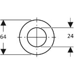 Kép Geberit D64 tömítés öblítőszelephez (AP112, AP113, AP117)