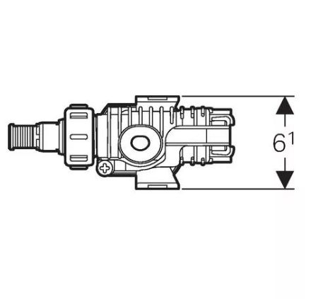 Mutassa a/az Geberit Unifill töltőszelep részleteit Kép Geberit Unifill töltőszelep