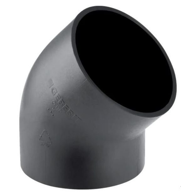 Kép Geberit D40 PE-HD 45°-os ív