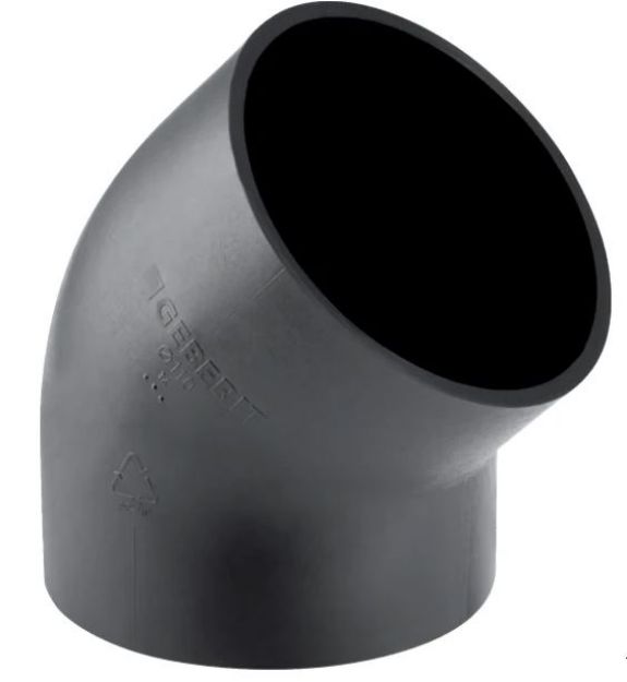 Kép Geberit D50 PE-HD 45°-os ív