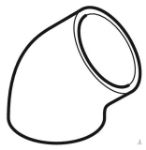 Kép Geberit D50 PE-HD 45°-os ív