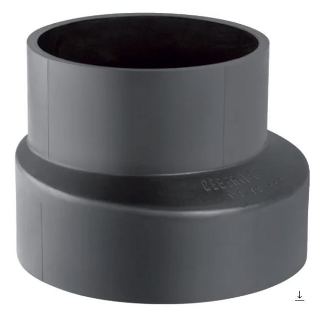 Kép Geberit D56/40 PE-HD szűkítő, excentrikus