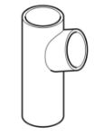 Kép Geberit D63/50 PE-HD 88,5°-os ágidom