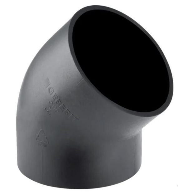 Kép Geberit D75 PE-HD 45°-os ív