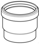 Kép Geberit D75 PE-HD rövidtok tömítéssel