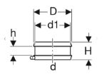 Kép Geberit D200 PE-HD elektomandzsetta fixponthoz