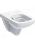 Kép Geberit Duofix Basic szerelőelem, Selnova Square Rimfree fali WC, lecsapadódásgátlós ülőkével
