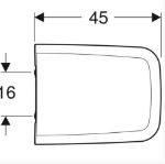 Kép Geberit iCon Square WC-ülőke, lecsapódásgátlós