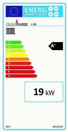 Mutassa a/az Celsius V20 (19 kW) vegyestüzelésű kazán részleteit Kép Celsius V20 (19 kW) vegyestüzelésű kazán