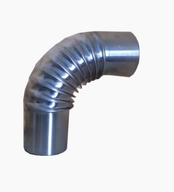 Kép D100 × 90° alumínium könyök
