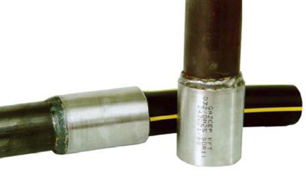 Kép D32/DN25 KPE-acél összekötő, hegtoldatos