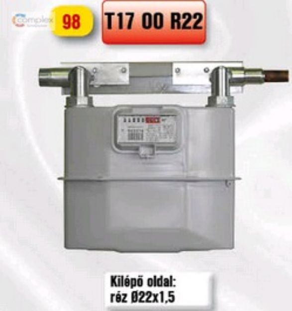 Kép Peró Gáz T17 OO R22 fali mérőállomás, réz D22 (098)