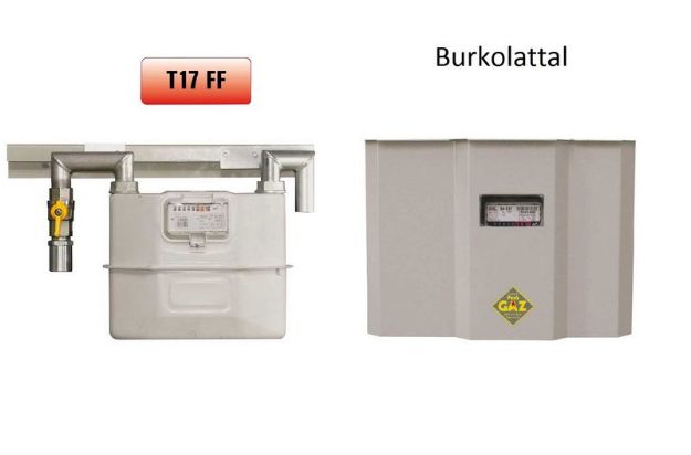 Kép Peró Gáz T17 FFH Fali mérőállomás hegeszthető, normál burkolattal, G4 