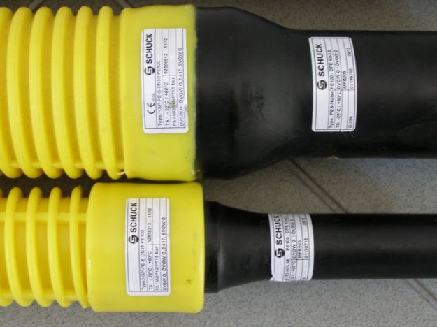 Kép HSP-S D32-DN25 / 745mm PE-acél fali átvezető + DN25 ARO tárcsa + 4kg habarcs