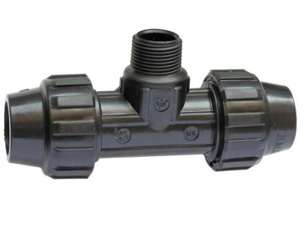 Mutassa a/az 25-3/4” KPE külsőmenetes T-idom részleteit Kép 25-3/4” KPE külsőmenetes T-idom