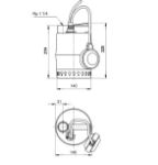 Kép Grundfos Unilift KP 250-A1 5m szennyezettvíz-szivattyú