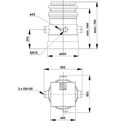 Mutassa a/az Grundfos Liftaway B szennyvízátemelő berendezés KP szivattyúhoz részleteit Kép Grundfos Liftaway B szennyvízátemelő berendezés KP szivattyúhoz