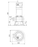 Kép Grundfos Unilift AP 50.B.50.08.1V szennyezettvíz és szennyvíz szivattyú, ÚSZÓKAPCSOLÓ NÉLKÜL!