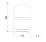 Kép Grundfos légüst 60l V-SS