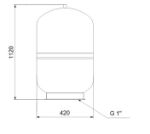 Kép Grundfos légüst 130l V-SS