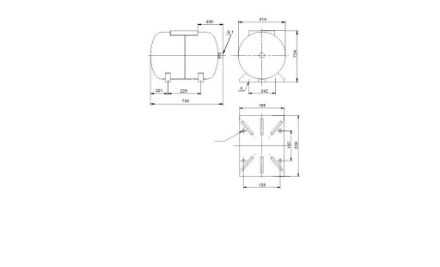 Mutassa a/az Grundfos légüst 80l V-SS részleteit Kép Grundfos légüst 80l V-SS