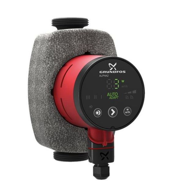 Kép Grundfos ALPHA2 25-80 A-energiaosztályú, fűtési keringető szivattyú 99411178