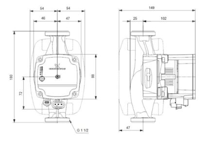 Mutassa a/az Grundfos ALPHA1 L 25-60 180 fűtési keringető szivattyú (99160584) részleteit Kép Grundfos ALPHA1 L 25-60 180 fűtési keringető szivattyú (99160584)