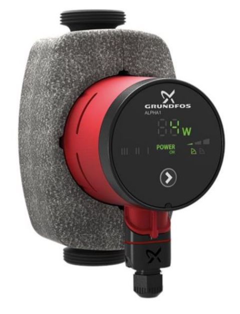 Kép Grundfos ALPHA1 25-80 (180mm) A-energiaosztályú, fűtési keringető szivattyú