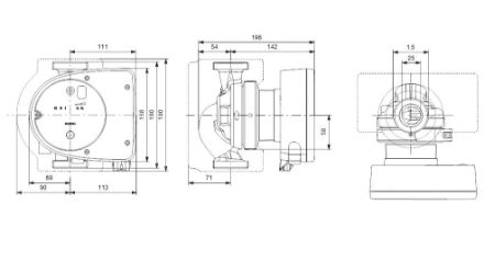 Mutassa a/az Grundfos (új) MAGNA1 25-120, fűtési keringető szivattyú részleteit Kép Grundfos (új) MAGNA1 25-120, fűtési keringető szivattyú