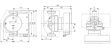 Mutassa a/az Grundfos (új) MAGNA1 32-60, fűtési keringető szivattyú részleteit Kép Grundfos (új) MAGNA1 32-60, fűtési keringető szivattyú